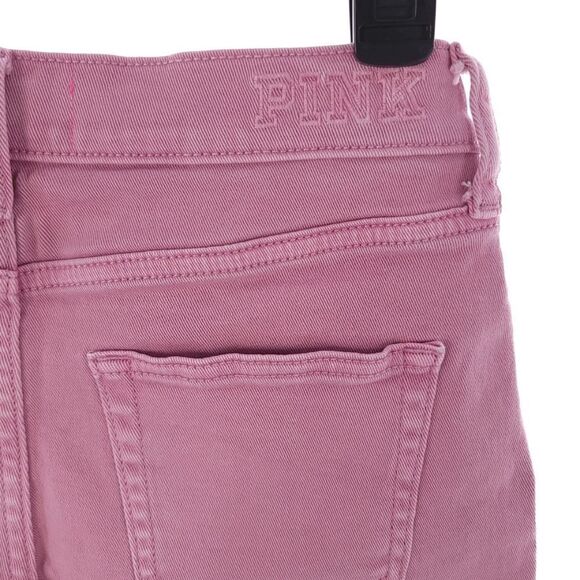 Pink Womens Size 6 Denim Raw Hem Shorts - Picture 5 of 8